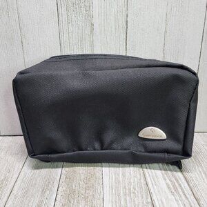 Samsonite Toiletry Travel Jewelry Toiletries Bag Black Small Canvas Zipper